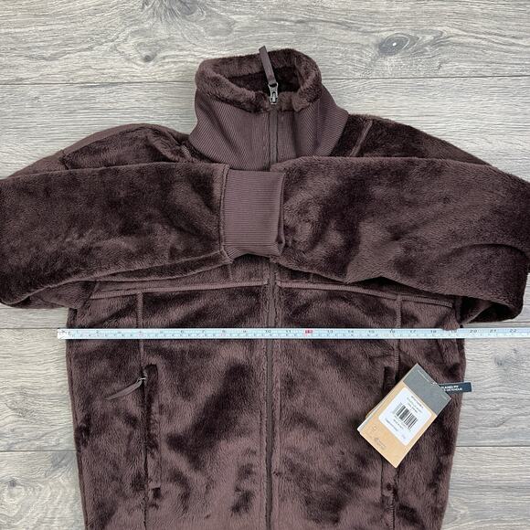 The North Face Jacket Size Small Womens Luxe Osito Full Zip Coal Brown $130 - Picture 4 of 12